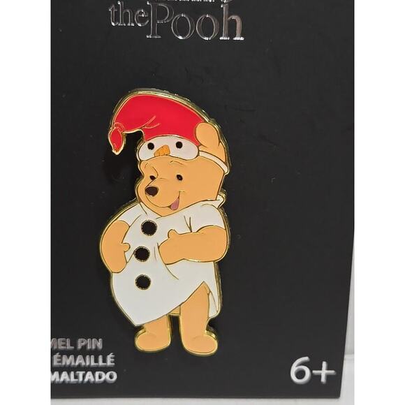 Loungefly Disney Winnie the Pooh Snowman Pajamas Pooh Bear Enamel Pin - NEW - Picture 2 of 5